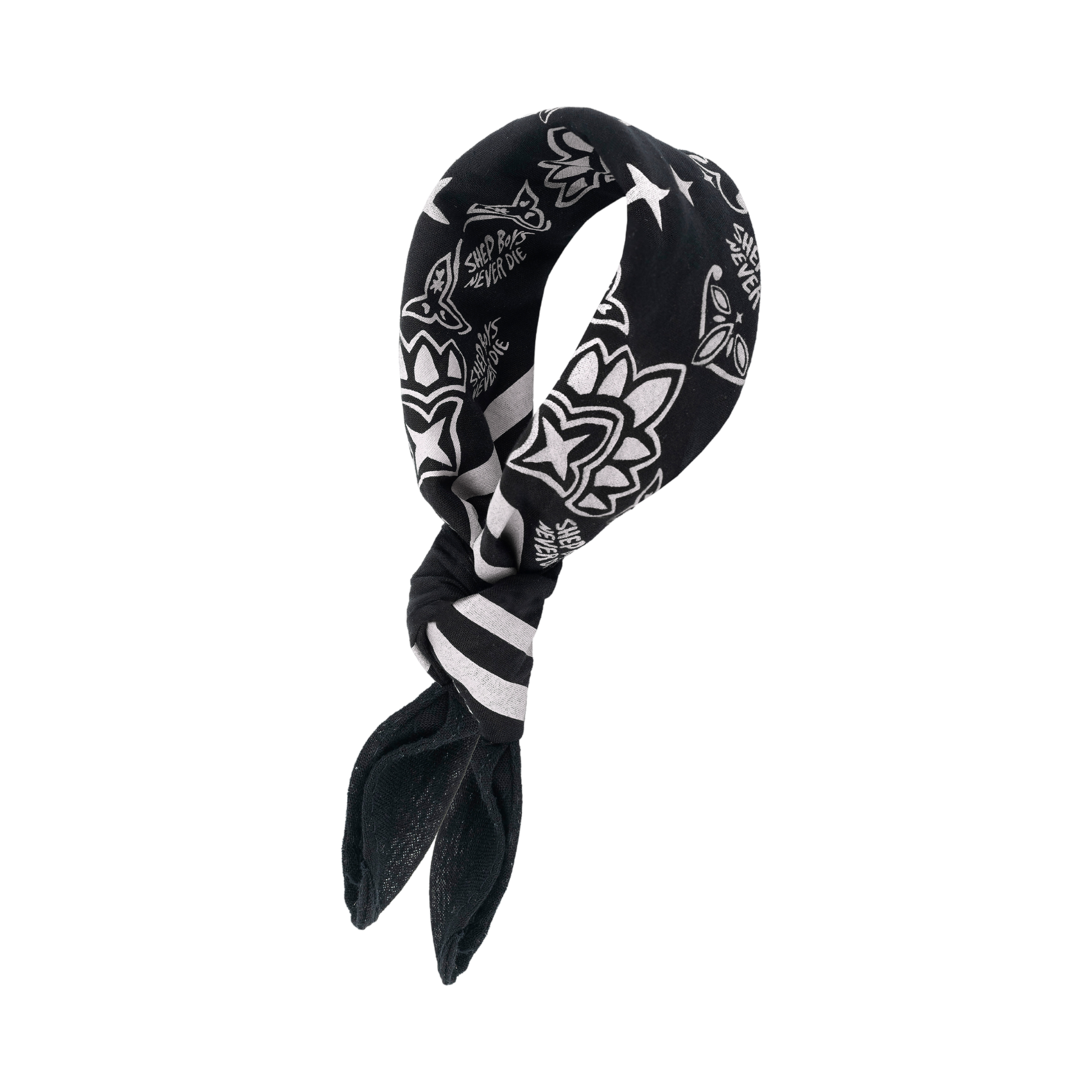 Bacchanal Bandana (Black/White)