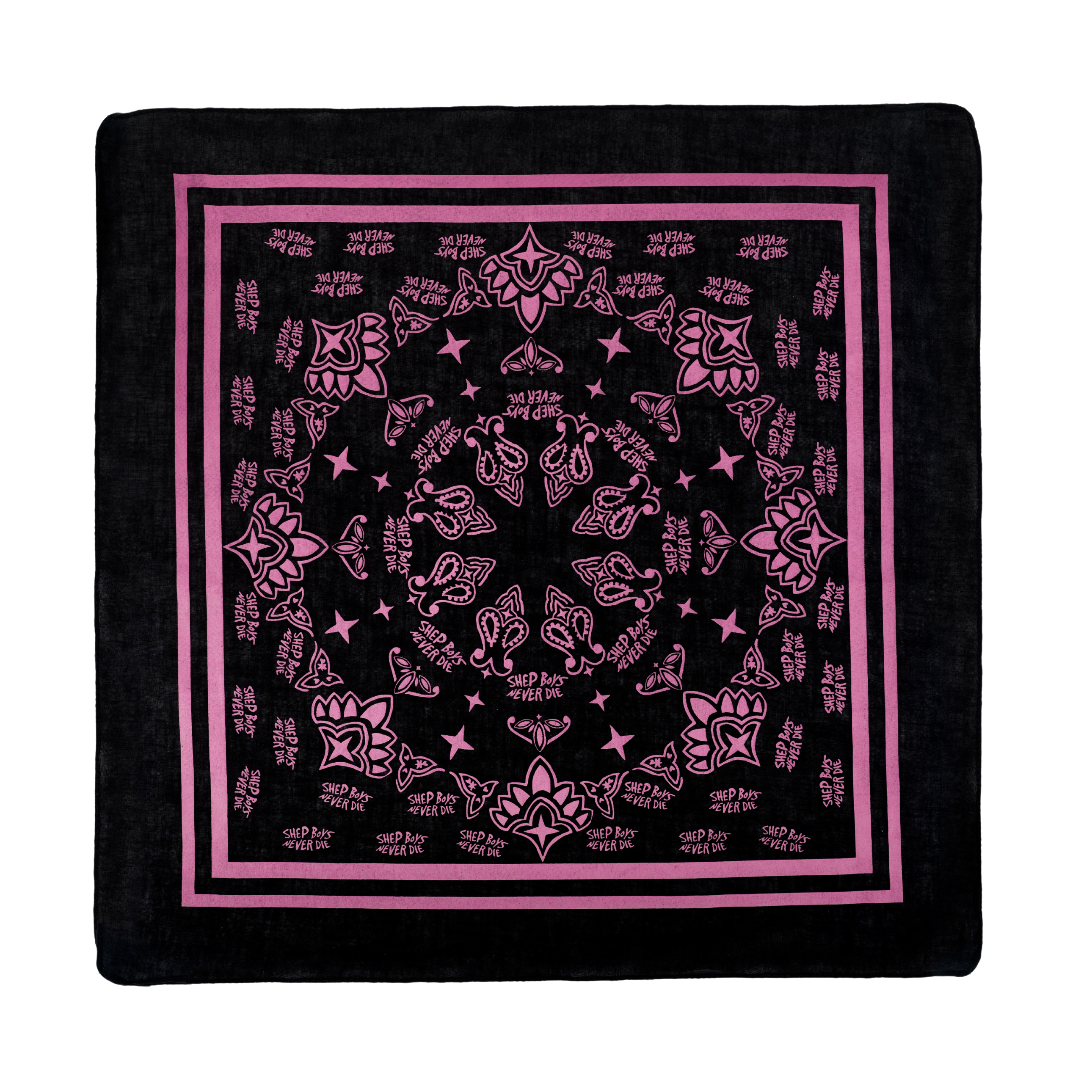 Bacchanal Bandana (Black/Pink)