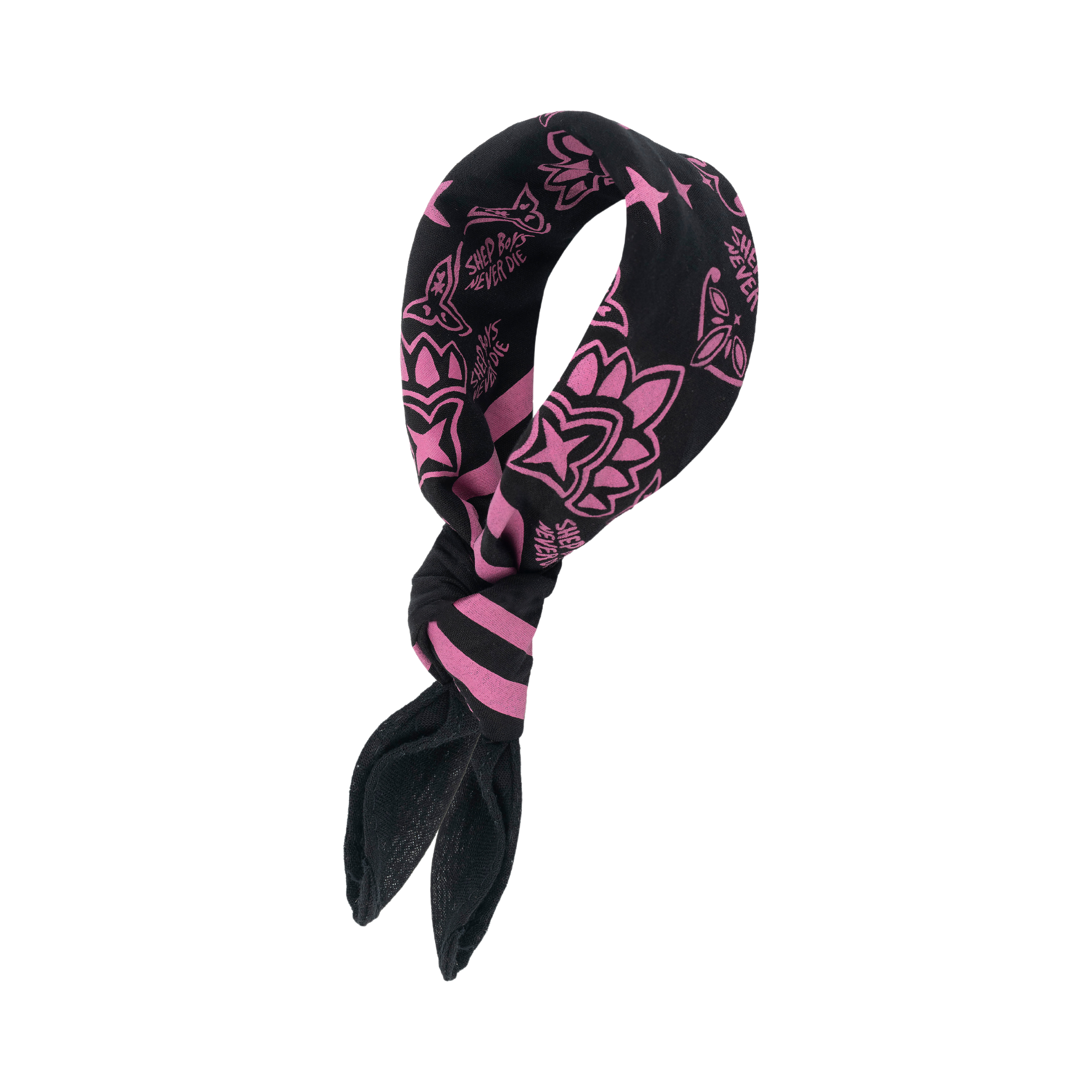 Bacchanal Bandana (Black/Pink)